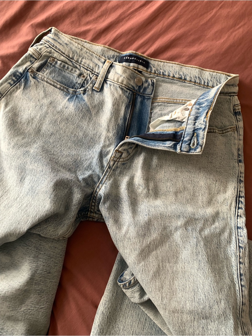 Aeropostale Light Blue Wide Leg Jeans